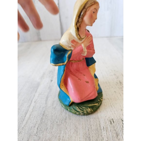 Vintage Italian Mary nativity Italy fontanini Village Xmas decor - Picture 5 of 8